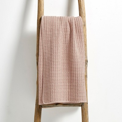 Blush Cotton Waffle Luxurious Throw 50 x 60 in