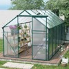 VYNXARIA 6*12 FT Polycarbonate Greenhouse Raised Base and Anchor Aluminum Heavy Duty Walk-in Greenhouses for Outdoor Backyard in All Season - 2 of 4