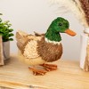 Northlight Woodland Duck Standing Figurine - 11.5" - Tan and Green - 2 of 4