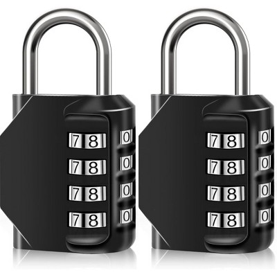 Maison Products Combination Lock 4 Digit Padlock with Combination Code - Combination Lock for Door, Tool Boxes, School Lockers, Gym