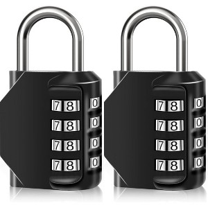 Maison Products Combination Lock 4 Digit Padlock with Combination Code - Combination Lock for Door, Tool Boxes, School Lockers, Gym - 1 of 4