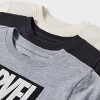 Toddler 3pk Marvel Black Panther Solid T-Shirt - 3 of 3