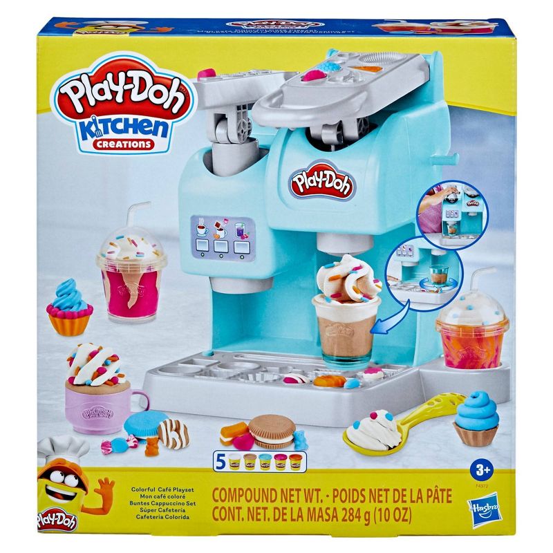 Play-Doh Kitchen Creations Colorful Cafe Kids Kitchen Playset, 3 of 13