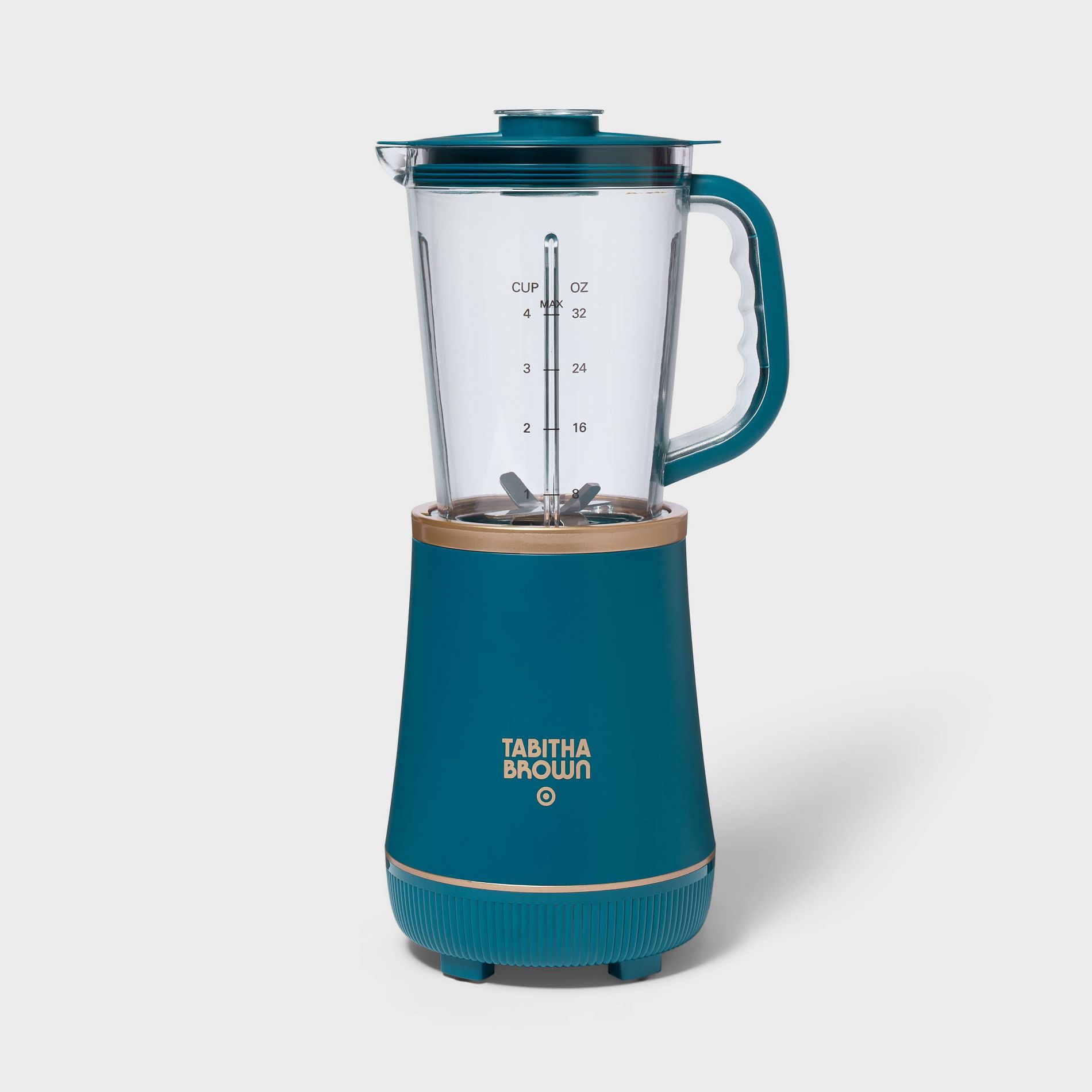 Personal Blender with Travel Cup - Tabitha Brown For Target: Teal, Stainless Steel Blades, 700W, Dishwasher-Safe