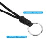 Unique Bargains Necklace Keys Whistle ID Card Holder Badge Lanyards with Clasp Black 3 Pcs - 4 of 4