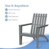 Costway Outdoor Wooden Adirondack Chair Patio Lounge Chair w/ Armrest - 4 of 4