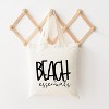 City Creek Prints Beach Essentials Canvas Tote Bag - 15x16 - Natural - 2 of 2
