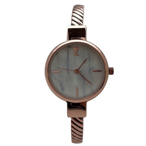 Rose gold watch marble on sale face