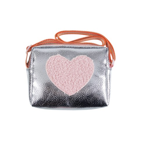 Limited Too Girl's Crossbody Bag In Metallic Silver : Target