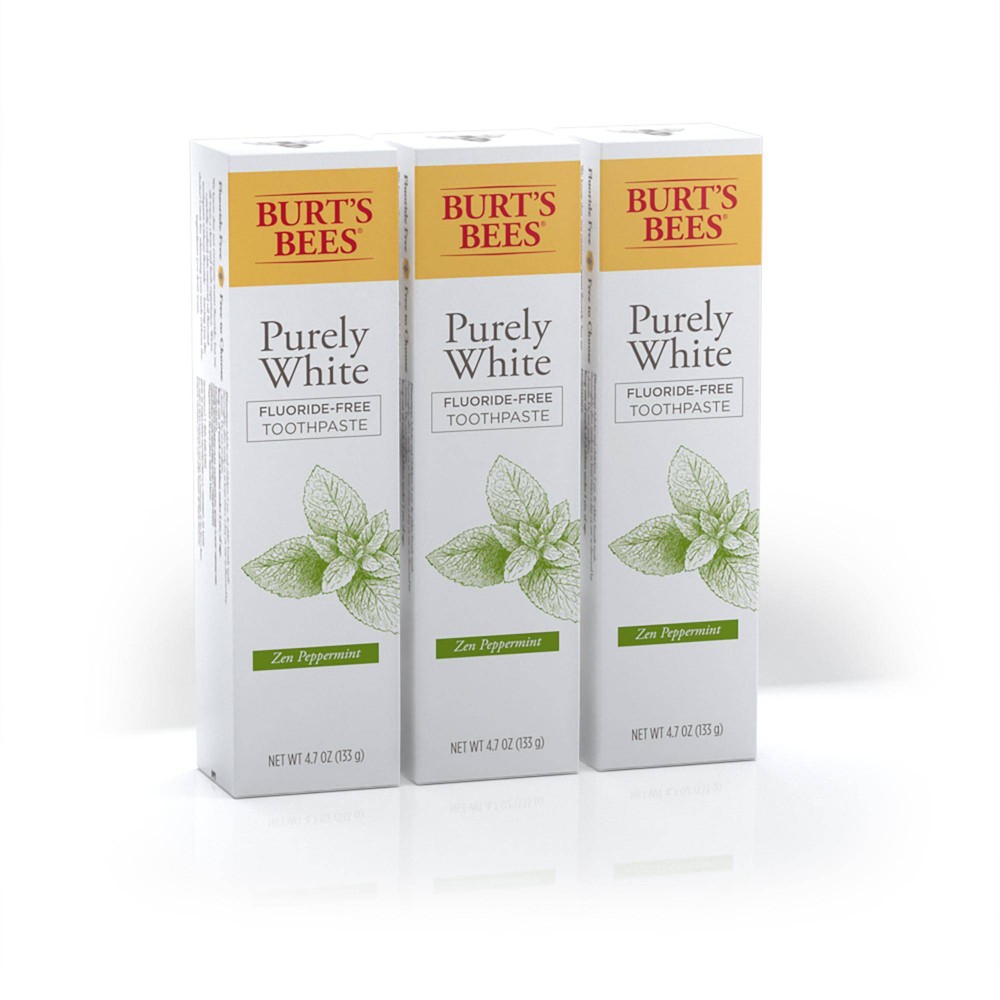 UPC 192539000245 product image for Burt's Bees Purely White Fluoride Free Natural Toothpaste Zen Peppermint - 4.7oz | upcitemdb.com