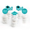 Big Dot of Happiness Teal 2026 Graduation Party - Dessert Cupcake Toppers - Clear Treat Picks - Set of 24 - 2 of 4