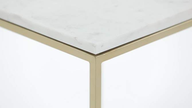 18&#34; Holmes Accent Table White/Gold - WyndenHall, 2 of 13, play video