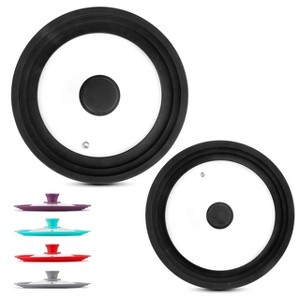 Modern Innovations Universal Replacement Pot Covers- Fits 7 to 12-Inch Cookware (Set of 2) - 1 of 4