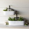 VIP Metal 22 in. White Sink Planter Drainage with Plug Set of 2 - 2 of 4