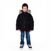 Deux par Deux Kids Unisex Puffy Winter Jacket Black - 2 of 4