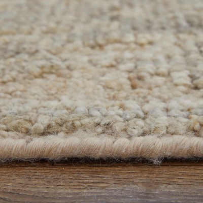 Grafton Gray and Beige Hand-Knotted Wool Area Rug