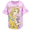 Disney Frozen Princess Moana Little Mermaid Floral Girls T-Shirt and Leggings Outfit Set Toddler - 3 of 4