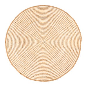 Braided Jute Handwoven Reversible Indoor Outdoor Area Rug by Blue Nile Mills - 1 of 4