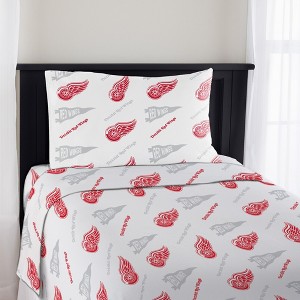 Sweet Home Collection NHL Detroit Red Wings Bed Sheet Sets - 1 of 4