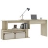 vidaXL Corner Desk Gray 78.7"x19.7"x29.9" Engineered Wood - 3 of 4