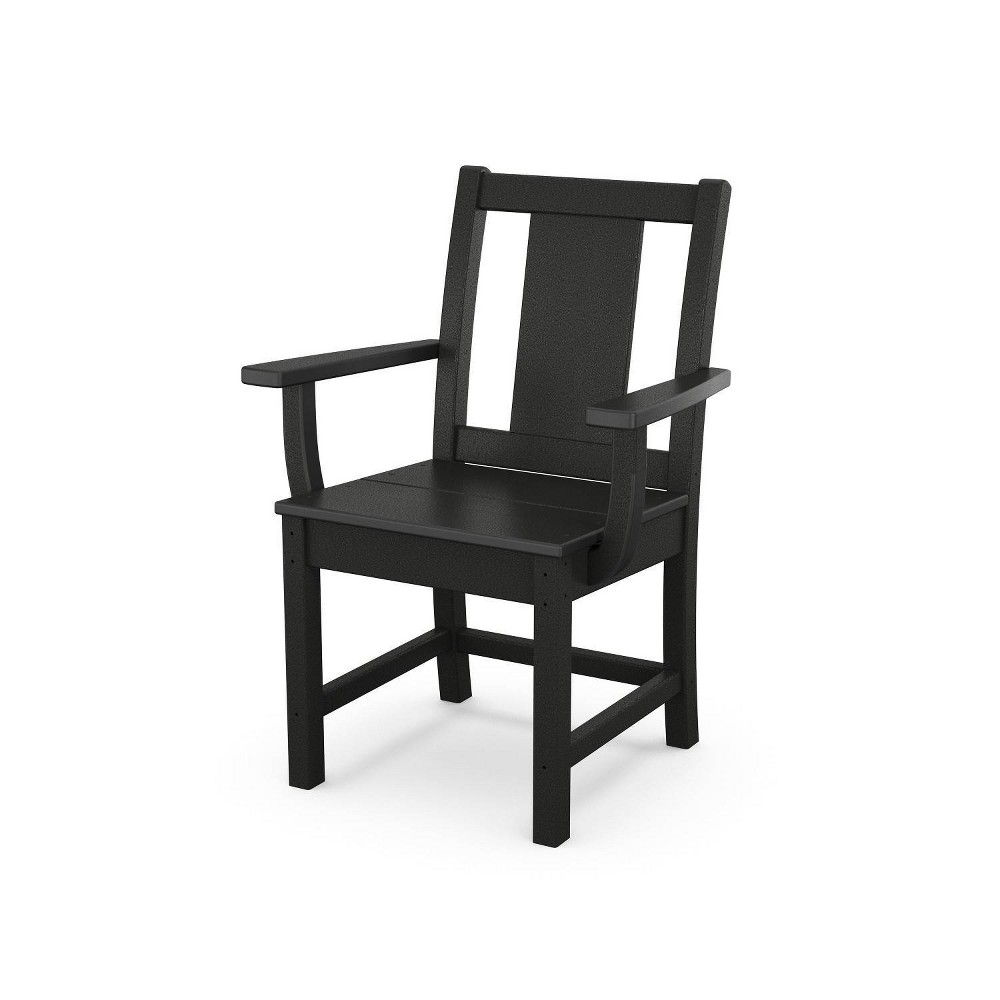 Photos - Sofa POLYWOOD Prairie Outdoor Patio Dining Chair, Arm Chair Black