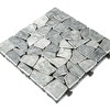 Courtyard Casual Natural Travertine Stone Gray Deck Tile, 6 pc Set - 3 of 4