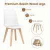 Tangkula Modern Dining Chairs Set of 2 Armless Kitchen Chairs 330 LBS Load Capacity - 3 of 4