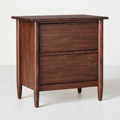 2-Drawer Wood Nightstand Brown - Hearth & Hand™ with Magnolia