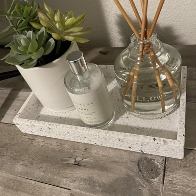 Modern Soft Touch Tray White - Threshold™ : Target