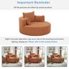 360° Swivel Chair, Rotating Round Sofa Chair With 3 Removable Pillows For Living Room, Bedroom, Office And Hotel - 3 of 4