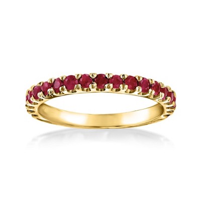 Ross-Simons 0.70 ct. t.w. Ruby Ring in 18kt Gold Over Sterling
