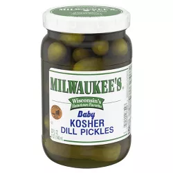 Milwaukee's Baby Kosher Dill Pickles - 32 fl oz