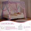 YEERSWAG Elegant Princess Full Size Bed Canopy Bed Curtain Nets Holiday Present For Girls Rainbow - 4 of 4