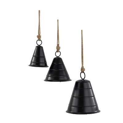 35.2 Metal Bohemian Heart Bells Gold - Olivia & May : Target