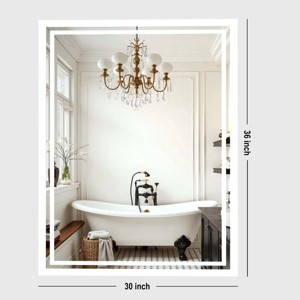 PAIHOME Backlit Bathroom Mirror with Anti-Fog - Dimmable Wall-Mounted Vanity Mirror with 3 Color Temperatures and Memory Function - 1 of 4