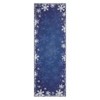 Christmas Snowflake Area Rug, Indoor Floor Carpet Washable with Non Slip Backing, Low Pile Stain Resistant Floor Mat for Living Room, Nursery - 3 of 4