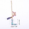 Unique Bargains Heart Sequin Letter L Butterfly Tassel Water Cup Pendant Purple 1 Pc - 2 of 4