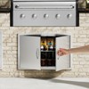 VEVOR BBQ Access Door, 33W x 22H Inch Double Outdoor Kitchen Door, Stainless Steel Flush Mount Door, Wall Vertical Door with Handles, Silver - 2 of 4