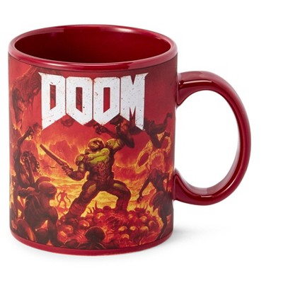 Just Funky Doom Doomslayer 16oz Ceramic Coffee Mug : Target