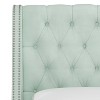 Skyline Furniture Arlette Nail Button Tufted Wingback Bed in Velvet - 4 of 4