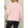 Women's 3/4 Sleeve Open Front Cropped Cardigan Sweater Elegant Shrugs for Women - 4 of 4