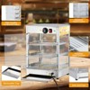Commercial Food Warmer Display, Countertop Pastry Warmer, Pizza Warmer Cabinet with 3D Heating - 2 of 4
