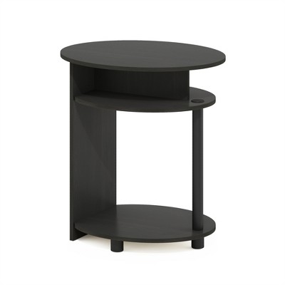 Furinno JAYA Simple Design Oval End Table, Walnut