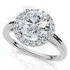Pompeii3 Certified 1 3/4Ct Halo Round Cut Diamond Engagement Ring 14k Gold Lab Created - 2 of 4