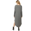 Women's Ribbed Pocket Midi Dress - entro - 3 of 4