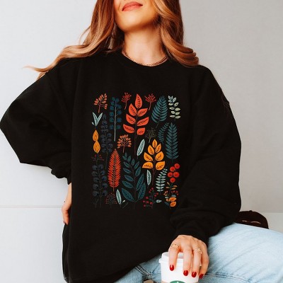 Simply Sage Market Women's Graphic Sweatshirt Winter Leaves