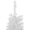 Northlight Pre-Lit Slim Woodbury White Pine Artificial Christmas Tree - 3' - Blue Lights - 4 of 4