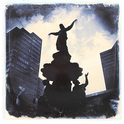 Cityscape Tiles 4.25 In Fountain Square Silhouette Tyler Davidson Cincinnati Coasters