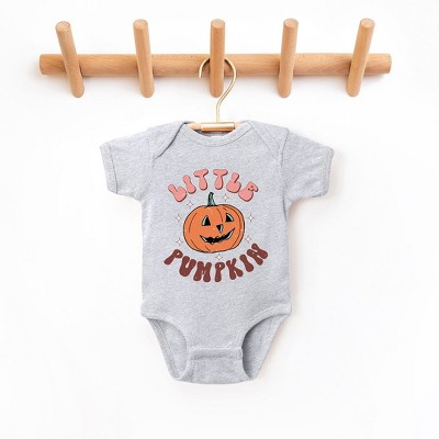 The Juniper Shop Little Pumpkin Retro Baby Bodysuit