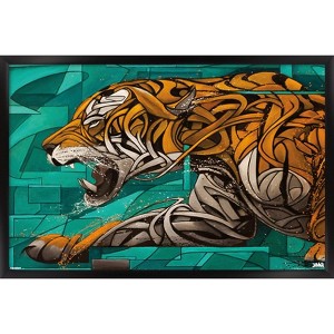 Trends International Zimer - Concrete Jungle Framed Wall Poster Prints - 1 of 4
